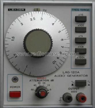 Audio Generator LAG-120A Equipment Leader Electronics |Radiomuseum.org