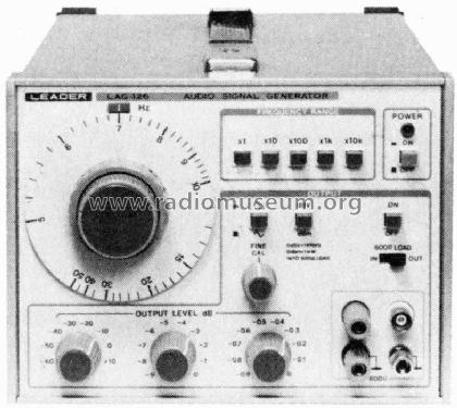 Audio Generator LAG-126; Leader Electronics (ID = 390935) Equipment