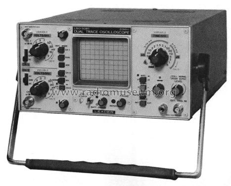 Dual Trace Portable Oscilloscope LBO-308S; Leader Electronics (ID = 2832230) Equipment