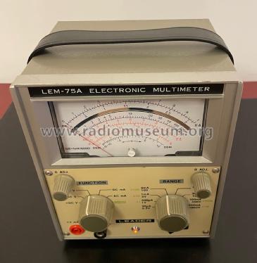 Electronic Multimeter LEM-75A; Leader Electronics (ID = 3040771) Equipment