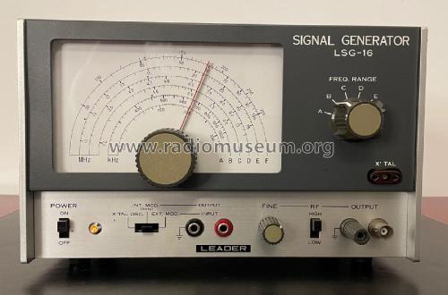 Signal Generator LSG-16; Leader Electronics (ID = 3040829) Ausrüstung