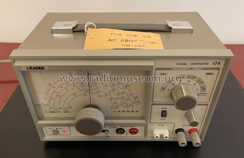 Signal Generator LSG-17; Leader Electronics (ID = 3040765) Ausrüstung