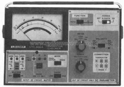 Transistor Checker LTC-906A; Leader Electronics (ID = 390947) Ausrüstung