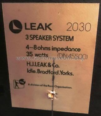 2030; Leak, H.J.; London (ID = 2067137) Speaker-P