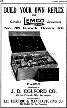 No. 55 Knock Down Kit; Lee Electric & Mfg. (ID = 1896526) Bausatz