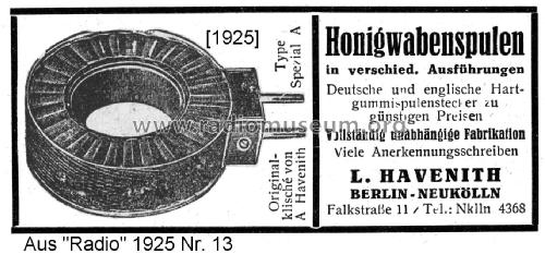 Steckspulen ; Leha, Leo Havenith; (ID = 2428051) Radio part