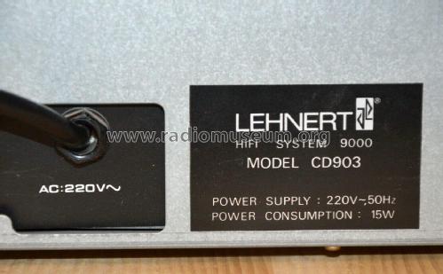 HiFi System 9000 CD-903; Lehnert GmbH, Poppy; (ID = 2516725) R-Player
