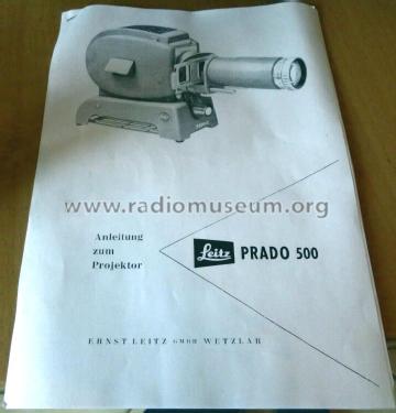 Prado 500; Leitz, Ernst Leica; (ID = 2960646) R-Player