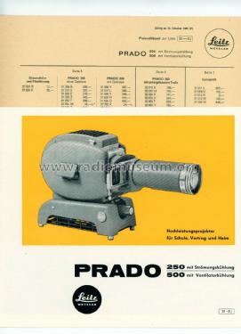 Prado 500; Leitz, Ernst Leica; (ID = 2961773) R-Player