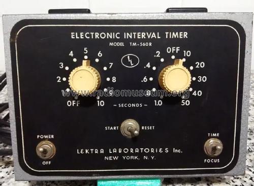 Electronic Interval Timer TM-560R; Lektra Laboratories (ID = 2867720) Equipment