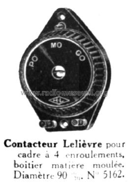 Contacteur pour cadre ; Lelièvre et Cie, (ID = 1917705) Misc