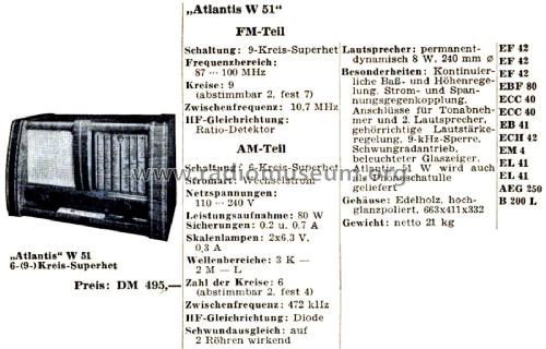 Atlantis 51W - W51; Lembeck & Co.Lembeck (ID = 2797369) Radio