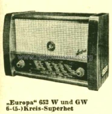 Europa 652GW; Lembeck & Co.Lembeck (ID = 513709) Radio