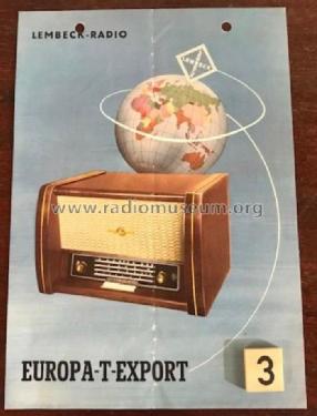 Europa Export 831T; Lembeck & Co.Lembeck (ID = 2993284) Radio