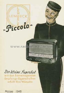 Piccolo LS439GW; Lembeck & Co.Lembeck (ID = 1904) Radio