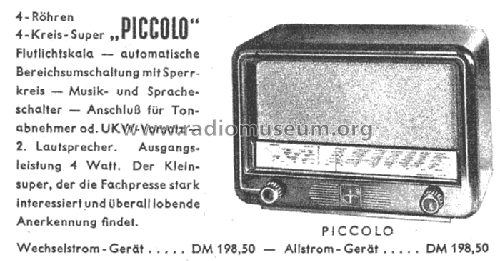 Piccolo LS449GW; Lembeck & Co.Lembeck (ID = 984322) Radio