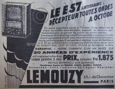 E57; Lemouzy; Paris (ID = 1086790) Radio