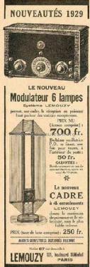 Modulateur ; Lemouzy; Paris (ID = 992473) Radio