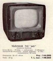 TVZ643; Lemouzy; Paris (ID = 1170463) Television