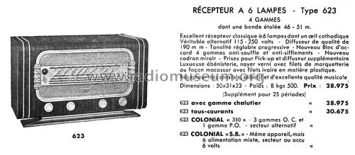 623 Colonial 310; Lemouzy; Paris (ID = 2590057) Radio