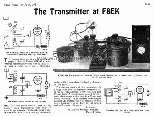 Émetteur Lemouzy 8EK-8LY ; Homebrew - ORIGINAL; (ID = 1986705) Amateur-T