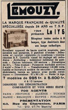 IY5; Lemouzy; Paris (ID = 3077574) Radio