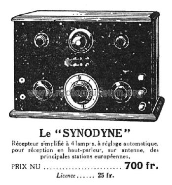 Synodyne ; Lemouzy; Paris (ID = 2645198) Radio