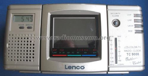 LCD Color TV Radio Clock TC 9008; Lenco; Burgdorf (ID = 1419436) Fernseh-R