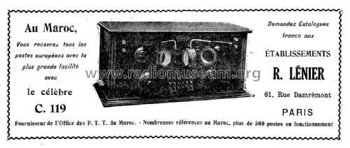 C119bis ; Lénier, Robert, La (ID = 1842345) Radio