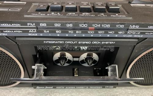 AM/FM Stereo Cassette Recorder CT-729; Lenoxx Electronics (ID = 2820467) Radio