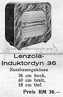 Induktordyn 36; Lenzola, Lenzen & Co (ID = 3055279) Speaker-P