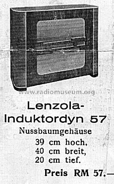 Induktordyn 57; Lenzola, Lenzen & Co (ID = 3055281) Speaker-P