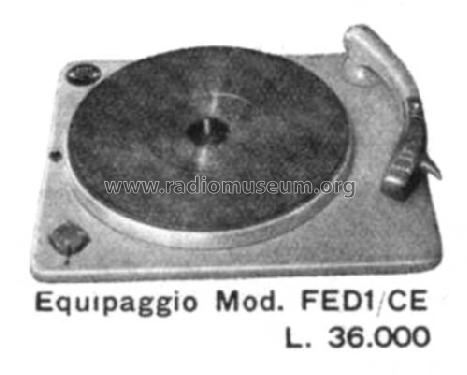 Equipaggio fonografico FED1/CE; LESA ; Milano (ID = 2664042) R-Player