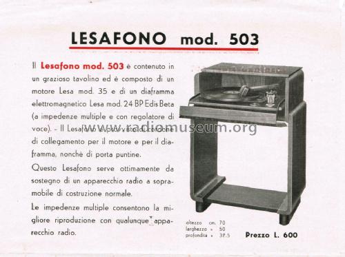 Lesafono 503; LESA ; Milano (ID = 2624648) R-Player