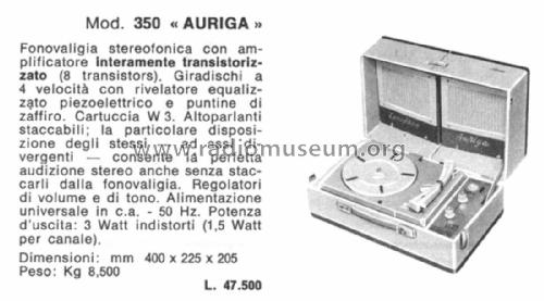 Lesaphon Auriga 350; LESA ; Milano (ID = 2664426) R-Player