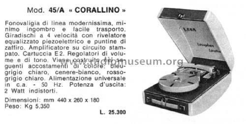 Lesaphon Corallino 45/A; LESA ; Milano (ID = 2664374) Reg-Riprod