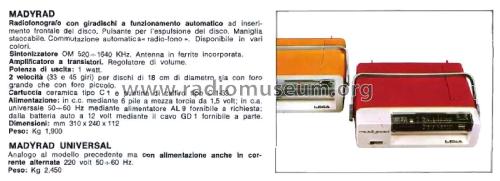 Madyrad Universal ; LESA ; Milano (ID = 2672649) Radio