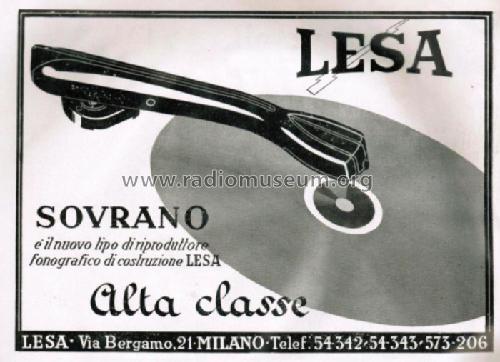 Sovrano ; LESA ; Milano (ID = 2657900) Microphone/PU