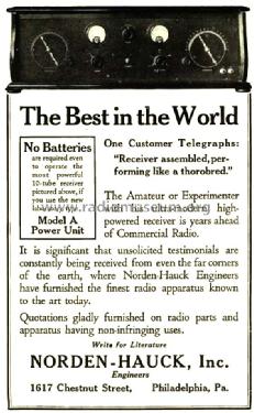 Norden-Hauck Power Unit Model A; Leutz, C.R., Inc. (ID = 1369987) Aliment.