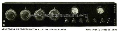 Armstrong Super-Heterodyne ; Leutz, C.R., Inc. (ID = 2042909) Kit