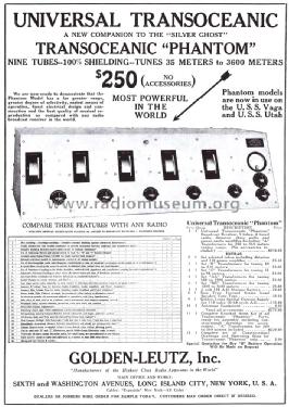 Universal Transoceanic Phantom; Leutz, C.R., Inc. (ID = 1553885) Radio