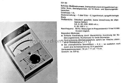 Schüler-Messinstrument 53163; Leybold; Deutschland (ID = 2479896) teaching