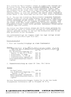 Elektronischer Umschalter 575 18; Leybold; Deutschland (ID = 2534162) teaching