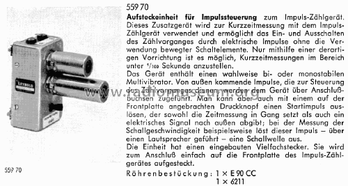 Schalteinheit für Impulssteuerung 559 70; Leybold; Deutschland (ID = 2635365) teaching