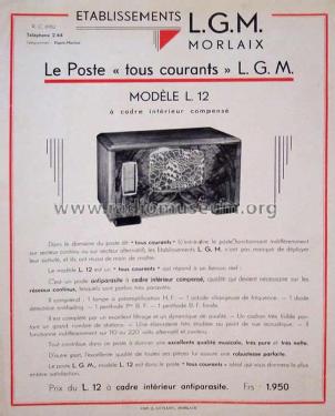 L12; LGM L.G.M., Le (ID = 1831291) Radio