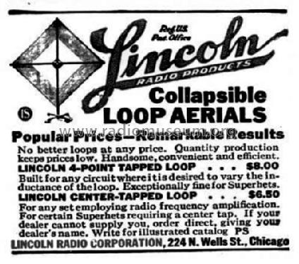 Collapsible Loop Aerial ; Lincoln Radio (ID = 1725949) Antenna