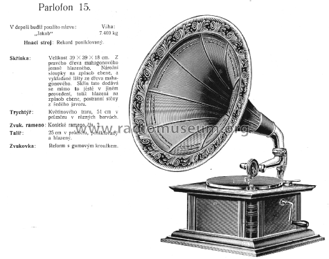 Parlofon Parlophon Jakob 15; Lindström, Carl; (ID = 2604558) TalkingM