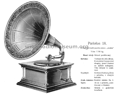 Parlofon Parlophon Jamba 18; Lindström, Carl; (ID = 2604746) TalkingM