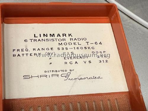 6 Transistor T-64; Linmark (ID = 2787423) Radio