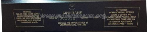 Basik Turntable ; Linn Products Ltd.; (ID = 2077381) R-Player